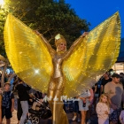 Golden Light Wings Stilt Walkers